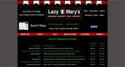 Desktop Screenshot of lazymarys.com