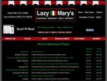 Tablet Screenshot of lazymarys.com